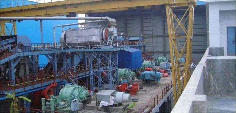 Power or process plant with pumps, compressors and industrial system