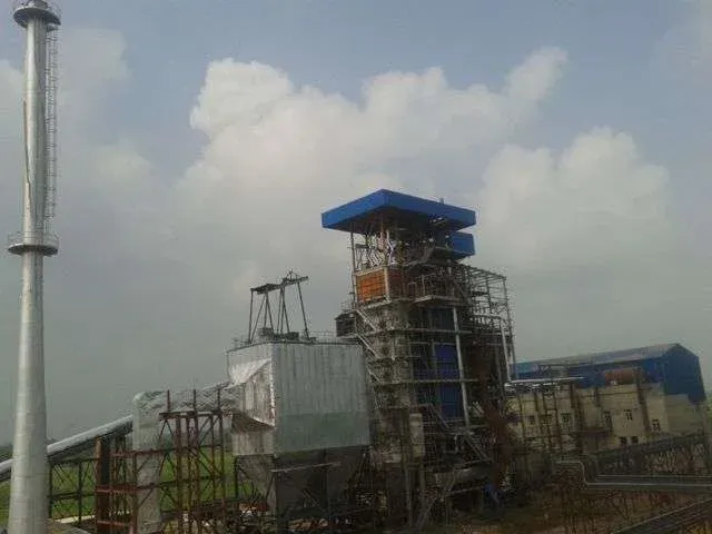 Power plant infrastructure with boiler unit and material handling system