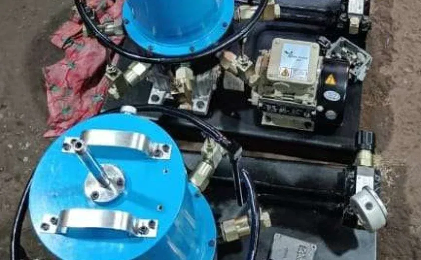 Process control equipment with actuator and instrumentation setup